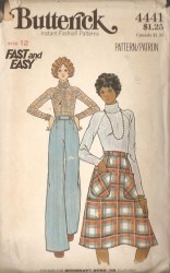 4441 STRETCH LS TOP, POCKET A-SKIRT, PANTS PATTERN 12
